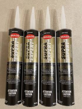104950xl Mulco 840362327670 4 Tubes Supra Expert Thermoplastic Sealant Black Exterior 104950