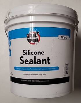 16mhsisea2 Mule Hide Silicone Sealant White 2 Gallons