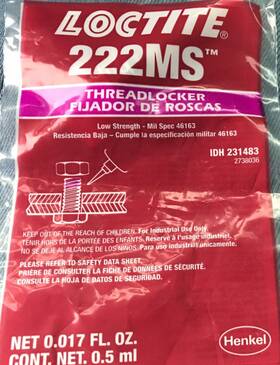 231483 My Store Loctite 0.5 Ml Capsule Purple Threadlocker Adhesive Lot Of 10