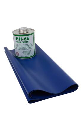 Mytee Products 752454919598 18oz Blue 1/2 Yard Vinyl Patch With 0.25 Gallon Cement