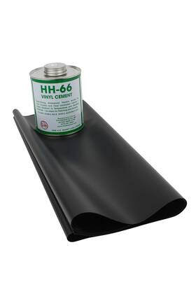 Hh-66 Mytee Products 752454919604 18oz Black Tarp Vinyl Repair Kit Hh66 Pvc Cement With Brush