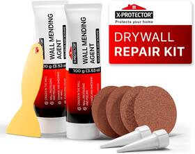 Neosales Corp 445007428472 X-protector Drywall Repair Kit - 2 Tubes Pack White Plaster Wall Putty Liqui