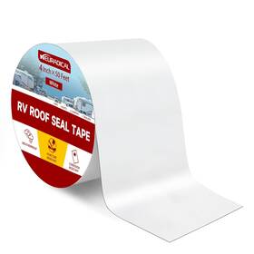 Neuradical 744759215550 Rv Roof Tape White 4 Inch X 50 Feet Sealant Waterproof For Repair B