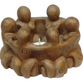 New Age Source 886354120966 The Gypsum T-light Holder Circle Of Goddesses