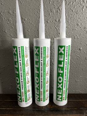 Nexo-flex Ms-1000 Lot Of 3 Nexo-flex Premium Hybrid Sealant Adhesive Sandtone 10.1oz