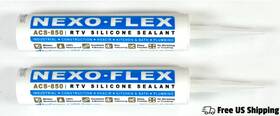 Acs-850 Nexoflex Rtv Silicone Sealant White 10.1oz Set Of 2