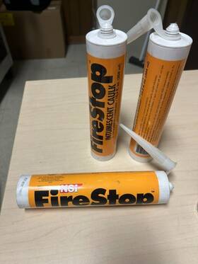 Fsic-10 Nsi Industries Firestop Intumescent Caulk 10.3 Oz Firestopping Sealant Ul 1479 Lot Of 3