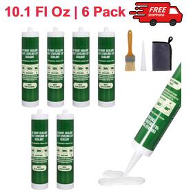 07923928 Nuflysic Rv Roof Sealant For Waterproof - Self Leveling Caulking 6 Bottles