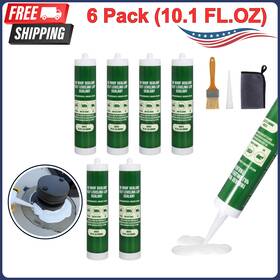 8897-44 Nuflysic Rv Roof Sealant Waterproof Silicone Rubber Self-leveling 10.1floz 6pk