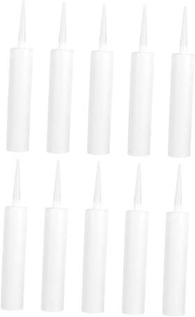 33.00x4.60x4.60cm Nulylu Ql57v7f1563vu Empty Caulking Tubes 10/pack Reusable Sealant White