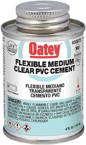 Oatey 038753308753 30875 Clear Cement 4 Oz Fl
