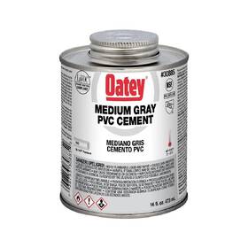 Oatey 038753308852 Gray 16 Oz 30885 Pvc Medium Cement 16-ounce Fl