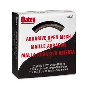 Oatey 038753313214 31321 180 Grit Open Mesh 1.5 Inch X 10 Y