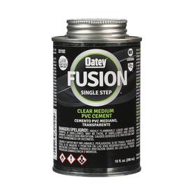 Oatey 038753321929 32192 Fusion -step Self-priming Medium-bodied Pvc 10 Oz Clear