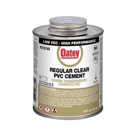 31014v Oatey Clear Cement For Pvc 16 Oz