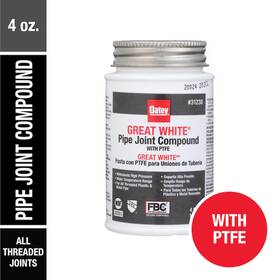 31230l Oatey 31230 Great White Pipe Joint Compound With Ptfe 4-fl Oz Sealant