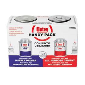 Oatey 445006929932 8 Oz. Purple Cpvc And Pvc Primer Medium Milky All-purpose Abs Cem