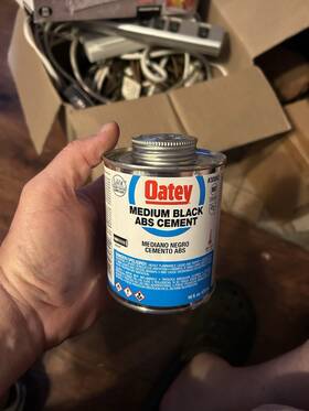 Oatey 744759173485 16 Oz. Medium Black Abs Cement Plumbing 3 Cans One Money Oates