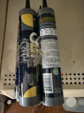 Ob1 Ob1-grey-2 Grey Multi-surface Construction Sealant And Adhesive Silicone Pack Of 4