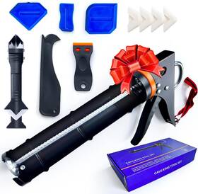 Official 313045421441 Caulk Gun Kit - Smooth Silicone Caulking Tools The Smarter Way To Seal And Repair