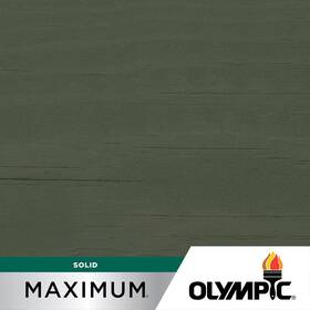 Olympic 445014225200 Maximum 1 Gal. Ebony Gray Solid Color Exterior Stain And Sealant In One