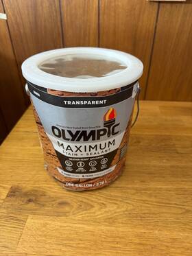 56505a Olympic Maximum 1 Gal. Canyon Brown Transparent Exterior Stain And Sealer