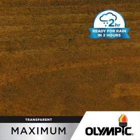 Olympic 711181393644 Maximum 1 Gal. Canyon Brown Transparent Exterior Stain And Sealer In One Low Voc
