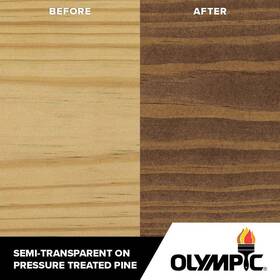 Oly713-05 Olympic Exterior Stain Sealant 5gal Oxford Brown Semi-transparent In One Low Voc