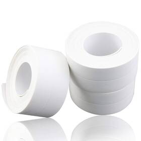 Oopsu 764595512217 3 Pack 1.5 Inch X 10.5ft White Caulk Strip Tub Caulking Tape Self-adhesive Wa