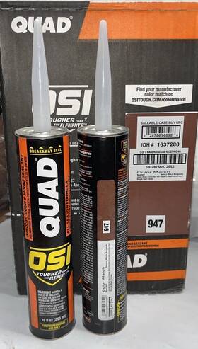 Osi 028756972556 2 Pack Quad 10oz Sealant 947 Cedar/red/burgundy