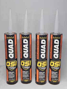 Osi 028756975335 Set Of 4 Quad Window Door And Siding Sealant #937 Autumn Red 10-oz