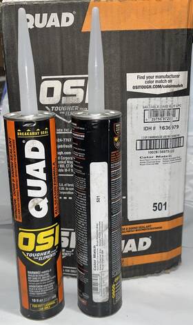 Osi 028756975625 2 Pack Quad 10oz Sealant 501 Gray/charcoal