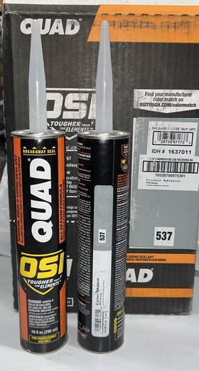 1637011 Osi 2 Pack Door And Siding Sealant Cartridge Gray 10 Oz 537 Nickel/pewter