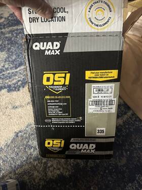 1869361 Osi 11 Tubes. Quad Max Siding And Window Sealant #335 Clay 9.5-oz