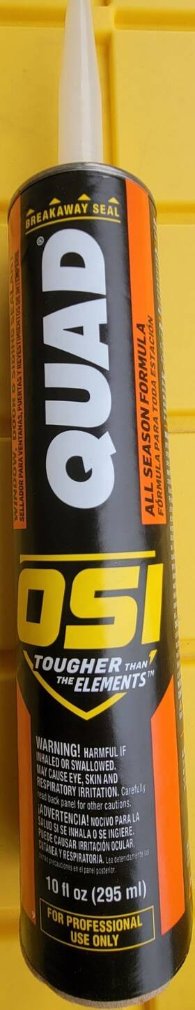 Osi 23338 Quad Caulk Sealant 10 Fl Oz Color Match Barn Red Window Door And Siding