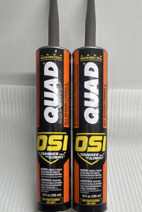 28756959427 Osi Quad All Season Exterior Caulk Sealant Brown 253 10.1 Oz 2 Tubes