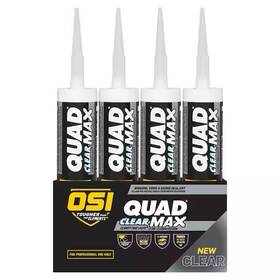Osi 313038818876 Quad Max 9.5 Fl. Oz. Clear #000 Exterior Window Door And Siding Caulk Sealant
