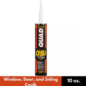 Osi 445043671627 Quad Advanced 10 Oz. White #001 Exterior Window Door And Siding Caulk Sealant
