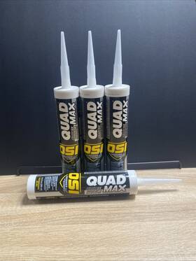 Osi 445045544592 4 Quad Max 9.5 Oz. White #001 Exterior Window Door And Siding Caulk Sealant