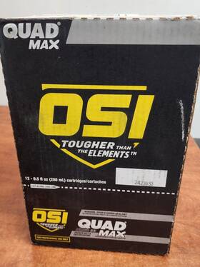 Osi Quad Max 028756964773 Window Door Siding Sealant Caulk 9.5oz Boothbay Blue 896. 12 Pack