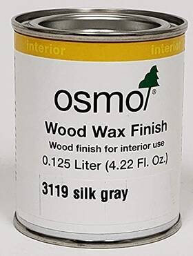 10100341 Osmo Wood Wax Finish Transparent 3119 Silk Gray - .125 Liter