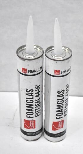 444ns Owens Lot Of 2 Corning Foamglas Pittseal Sealant Cartridge 10.3oz