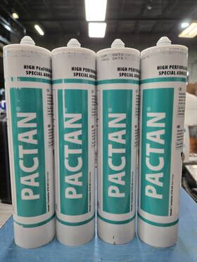 Pactan 014431616071 High Performance Special Adhesive Door Sealant 310ml Tubes- Black- X4