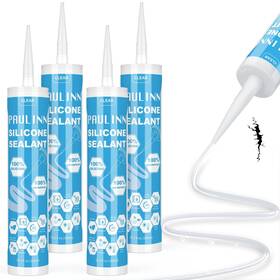 Ap9126 Paulinn Clear Silicone Sealant 100% Waterproof Adhesive Caulk For Rv Marine