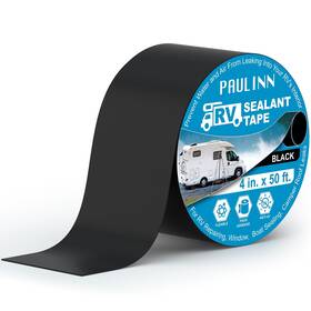 Ap9127 Paulinn Butyl Sealant Waterproof Tape 4 Inch X 50 Foot Rv Roof Repair Black Uv