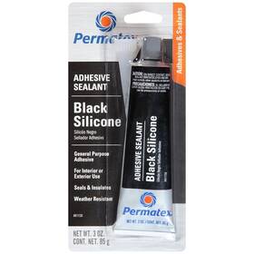 81158-2 Permatex 686222811589 Black Silicone Adhesive Sealant 3 Oz. - 2 Pack