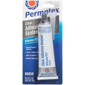 Permatex 686226800503 80050 Clear Rtv Silicone Adhesive Sealant 3 Oz