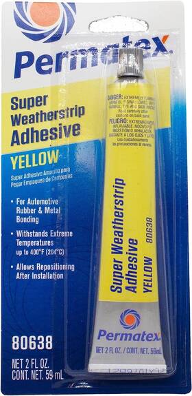 Permatex 686226806383 80638-12pk Super Weatherstrip Adhesive 2 Oz. Pack Of 12
