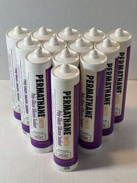 Sm5731 Permathane Pu Poly-glaze Silicone Sealant 9.9 Fl Oz - Clear Lot Of 13