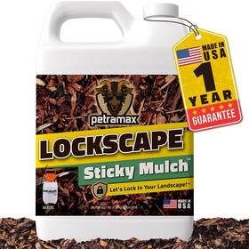 Lrg-srg-64oz Petra Max Lockdown 64 Oz Sticky Mulch Glue For Landscaping Bundle With Hd101 1 Gallon